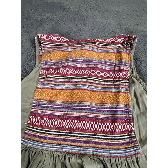 Umgee Aztec Print Boho Dress Size Large Sleeveless Breezy Sommer Festival - Picture 9 of 11